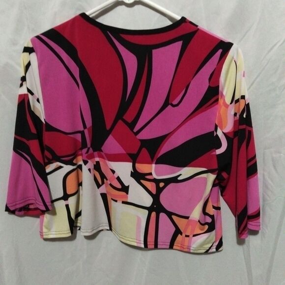 K Studio Collections Size S Artsy Cardi Open Front 3/4 Sleeve  Y2K - Picture 8 of 9